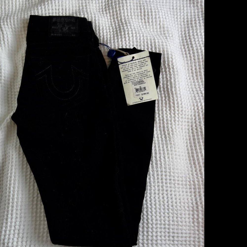 True Religion Black Jeans New With Tags 24 Skinny Legging Style